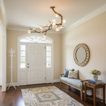 Luxury Brass Flower Branch Chandelier - CasaraHouse