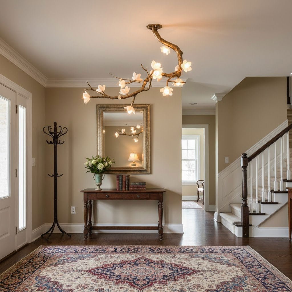 Luxury Brass Flower Branch Chandelier - CasaraHouse