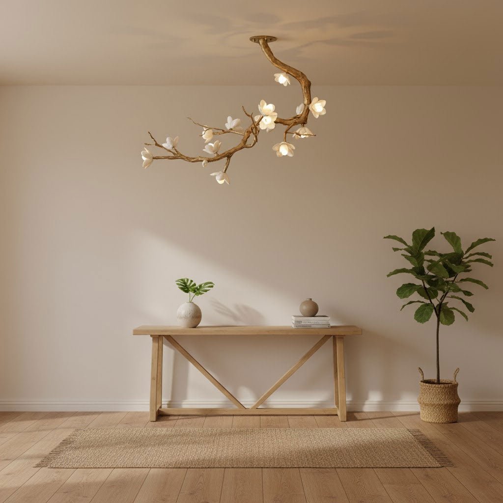 Luxury Brass Flower Branch Chandelier - CasaraHouse