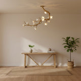 Luxury Brass Flower Branch Chandelier - CasaraHouse