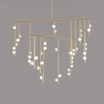 Brass Drop System Chandelier