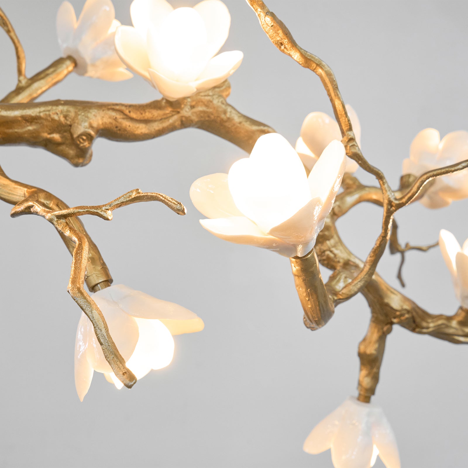 Luxury Brass Flower Branch Chandelier - CasaraHouse