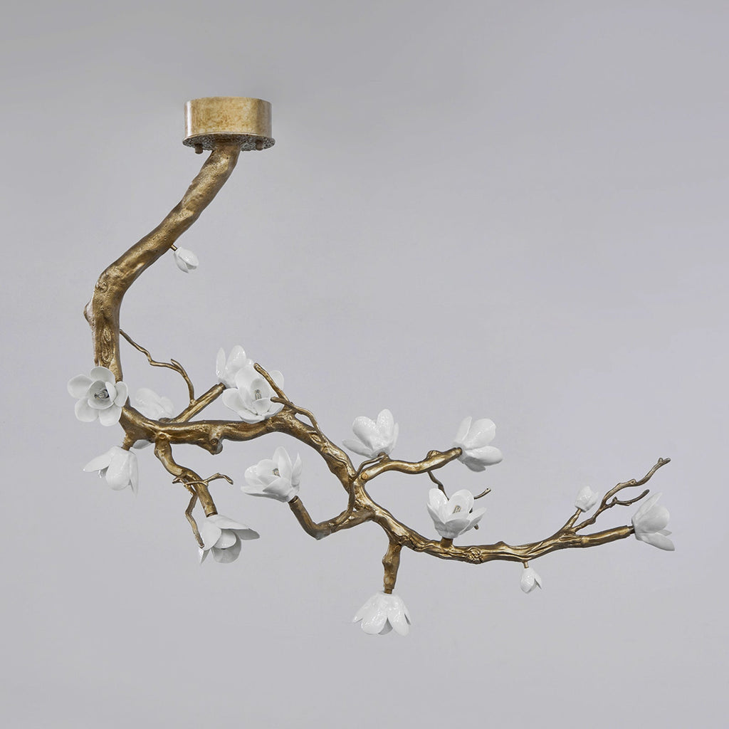 Luxury Brass Flower Branch Chandelier - CasaraHouse