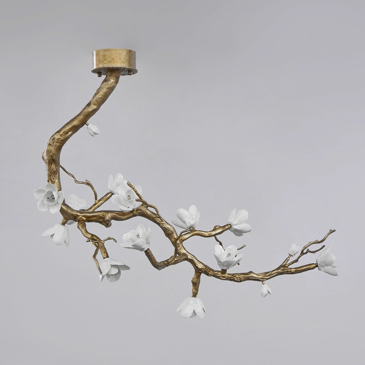 Luxury Brass Flower Branch Chandelier - CasaraHouse