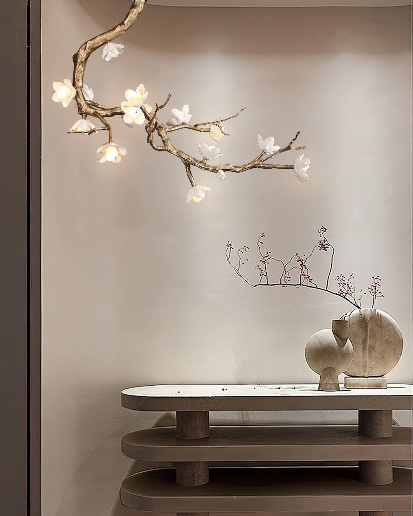 Luxury Brass Flower Branch Chandelier - CasaraHouse