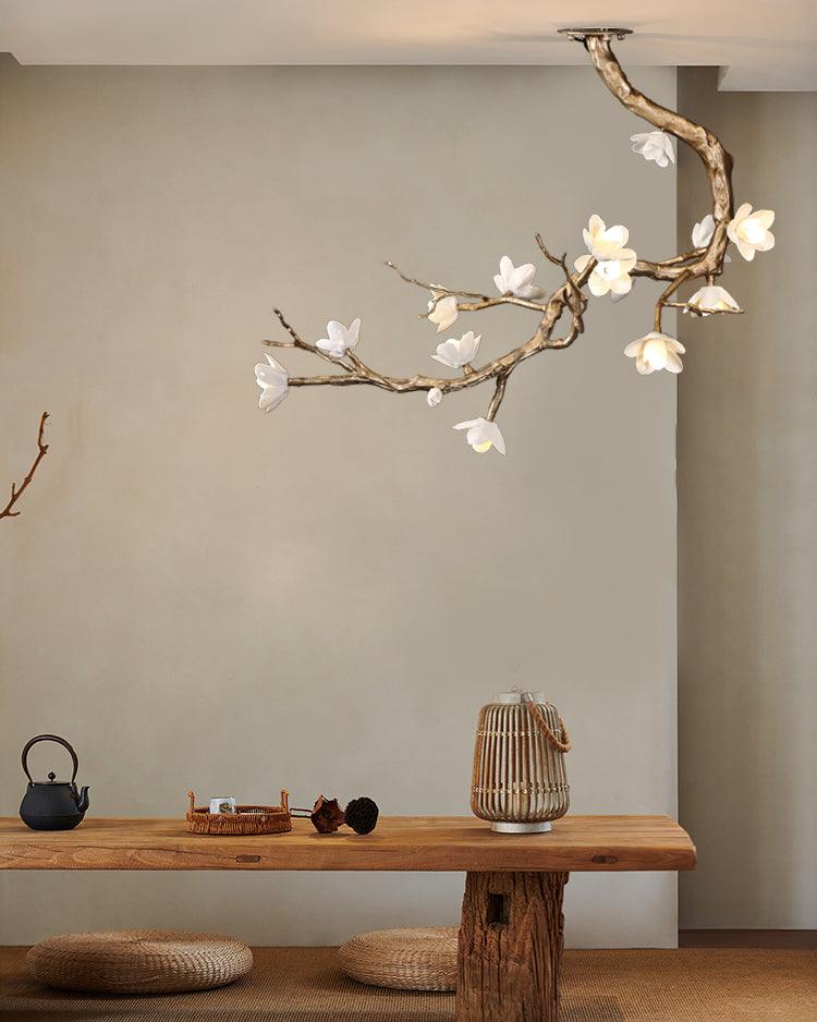 Luxury Brass Flower Branch Chandelier - CasaraHouse