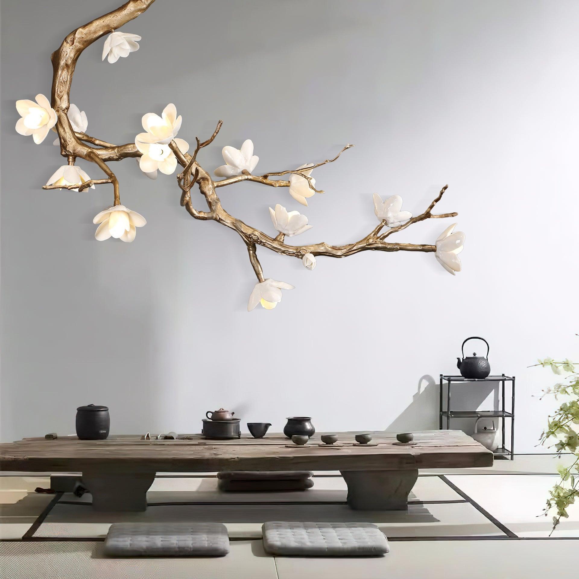 Luxury Brass Flower Branch Chandelier - CasaraHouse
