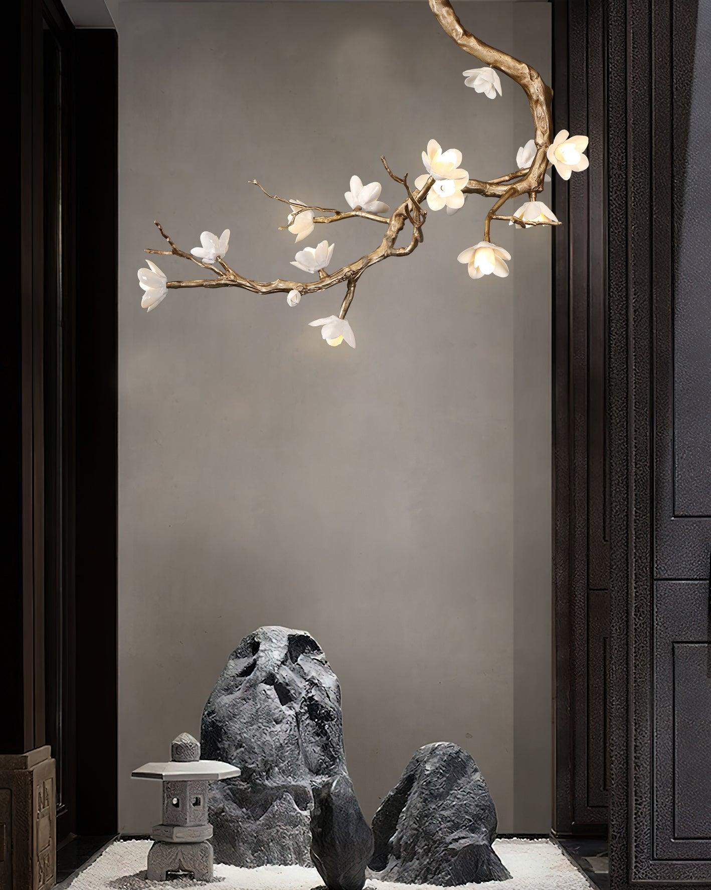 Luxury Brass Flower Branch Chandelier - CasaraHouse