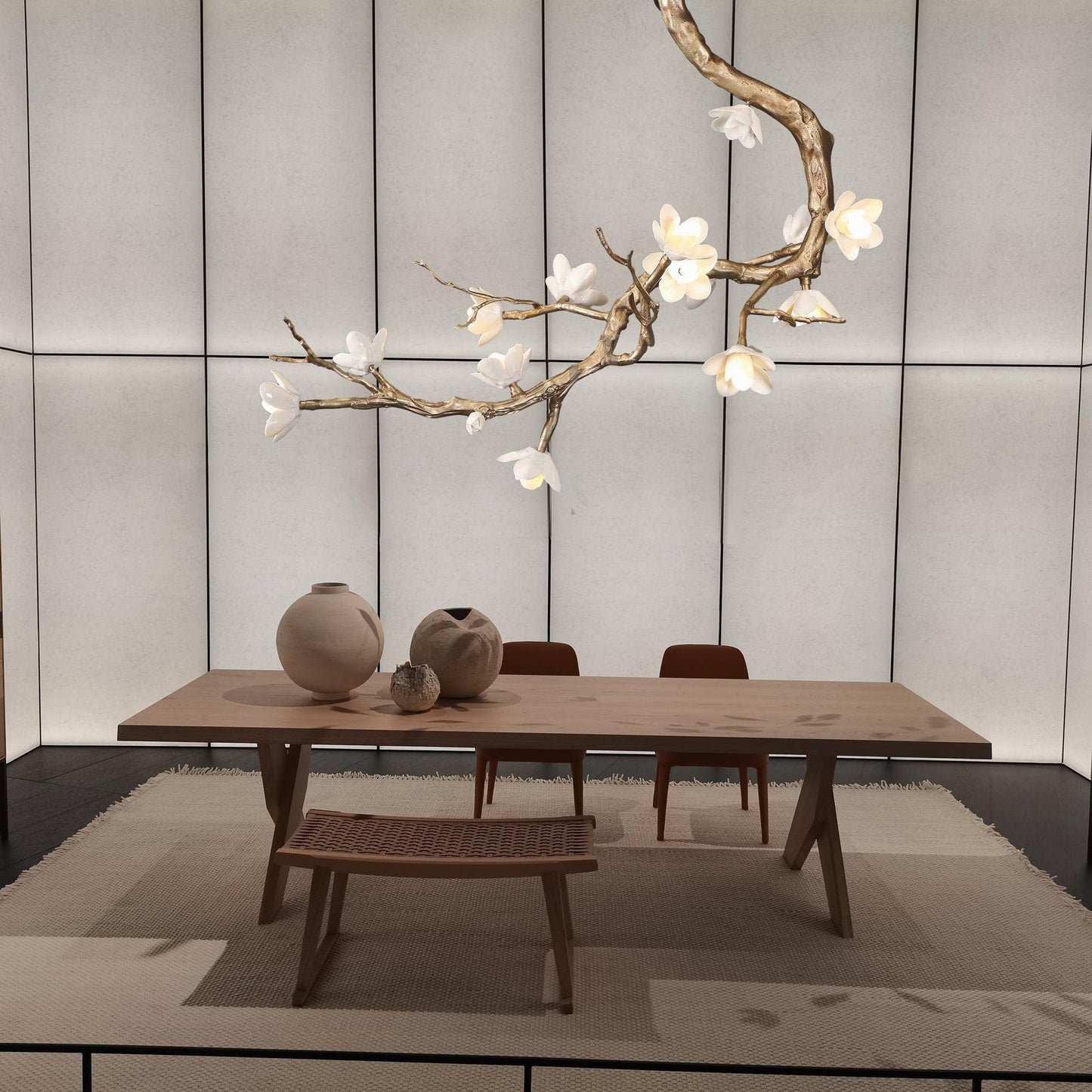 Luxury Brass Flower Branch Chandelier - CasaraHouse