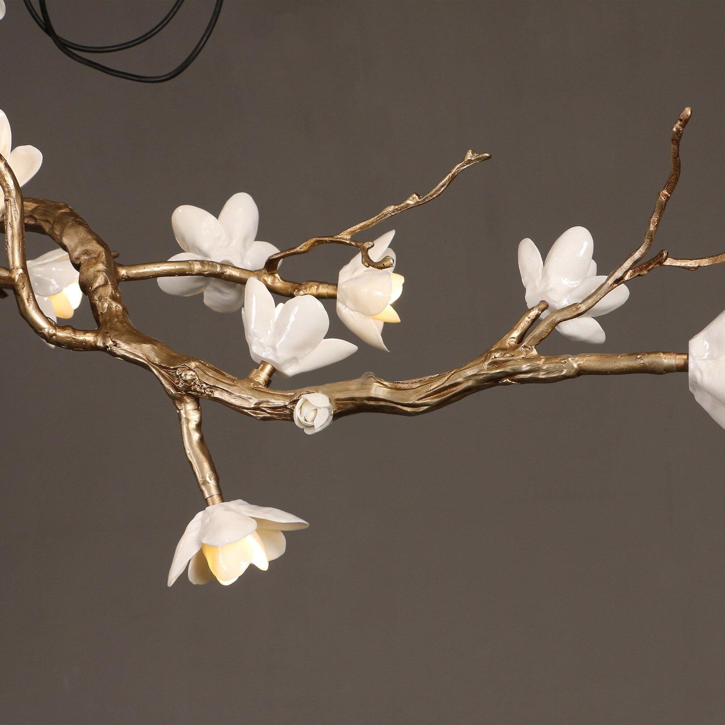 Luxury Brass Flower Branch Chandelier - CasaraHouse