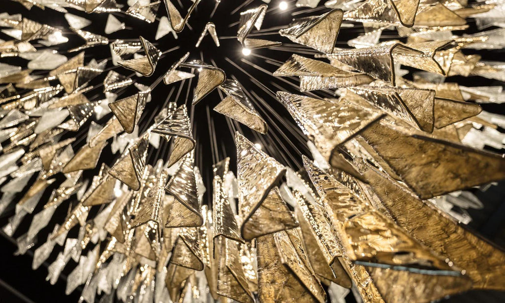 Airy Angled Glass Contemporary Chandelier - CasaraHouse