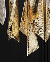 Airy Angled Glass Contemporary Chandelier - CasaraHouse