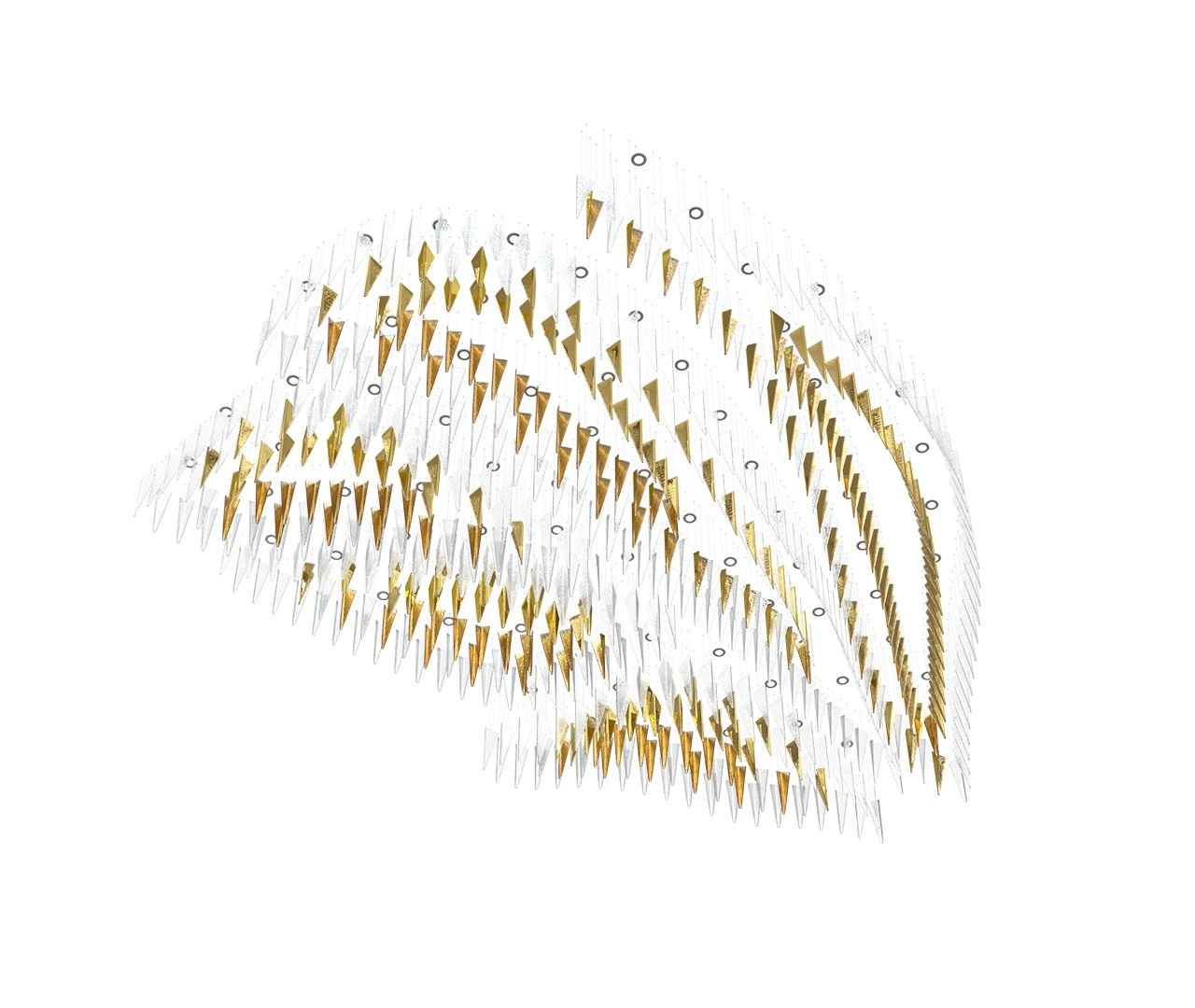 Airy Angled Glass Contemporary Chandelier - CasaraHouse