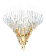 Airy Angled Glass Contemporary Chandelier - CasaraHouse