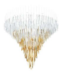 Airy Angled Glass Contemporary Chandelier - CasaraHouse