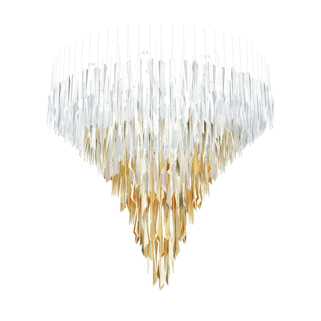 Airy Angled Glass Contemporary Chandelier - CasaraHouse