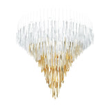 Airy Angled Glass Contemporary Chandelier - CasaraHouse