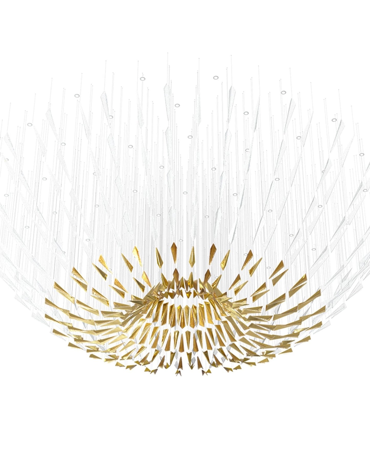 Airy Angled Glass Contemporary Chandelier - CasaraHouse