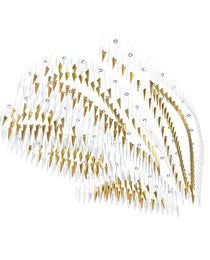 Airy Angled Glass Contemporary Chandelier - CasaraHouse