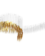 Airy Angled Glass Contemporary Chandelier - CasaraHouse