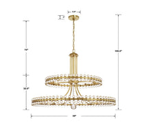 Clover 24 Light Crystal Chandelier 39''W