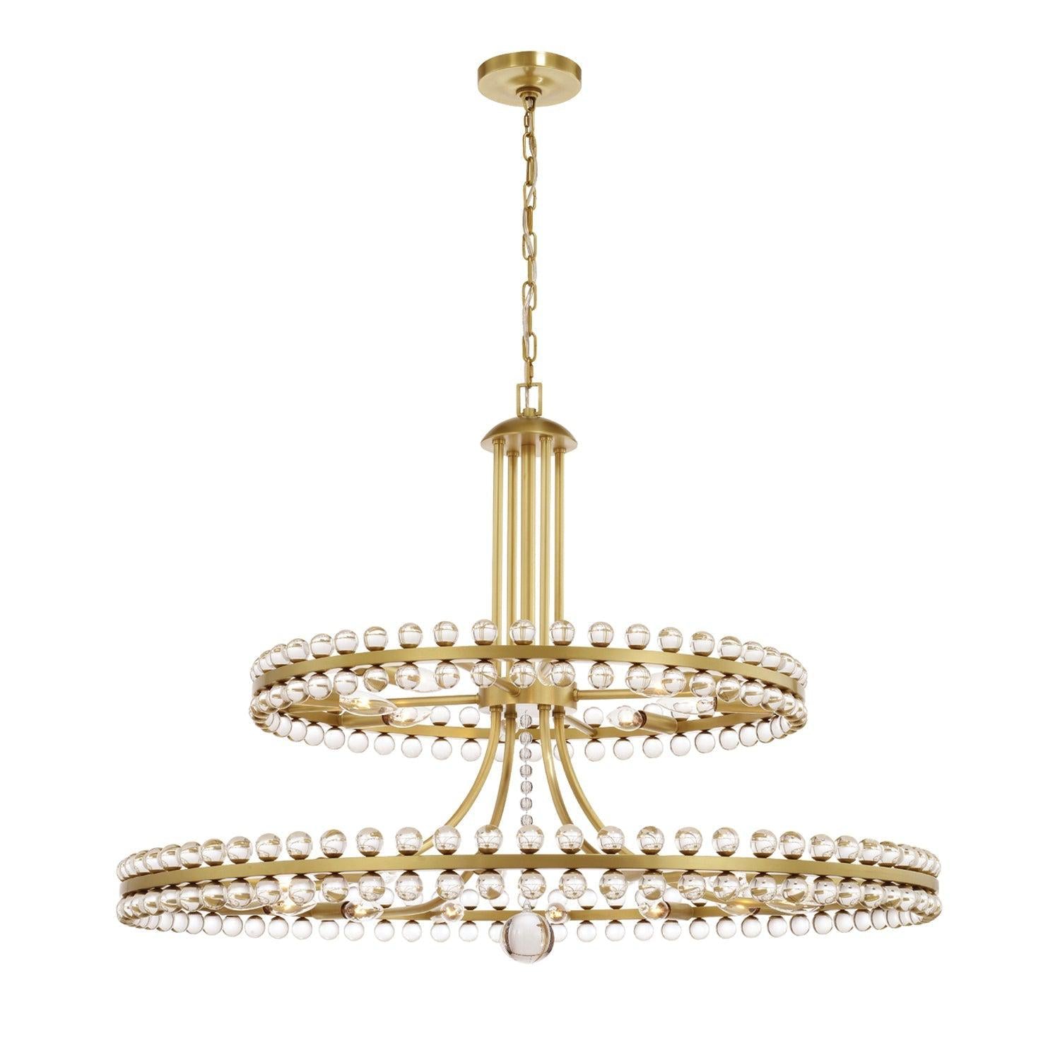 Clover 24 Light Crystal Chandelier 39''W Secondary image