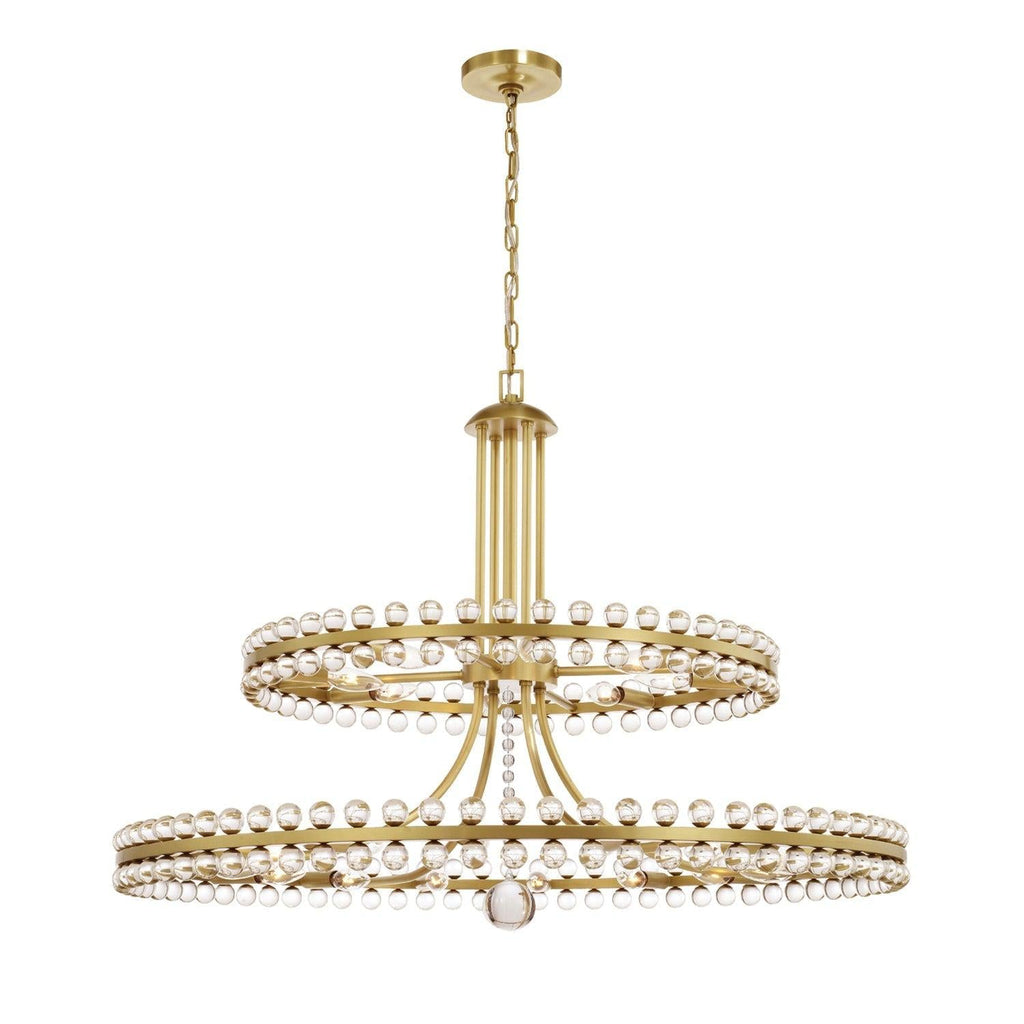 Clover 24 Light Crystal Chandelier 39''W