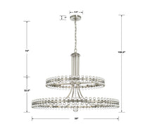 Clover 24 Light Crystal Chandelier 39''W