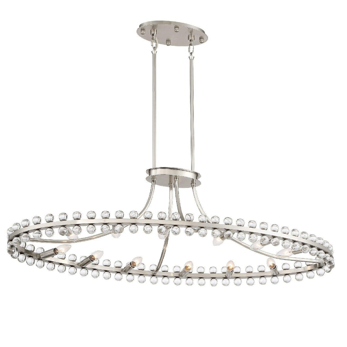 Clover Crystal Light Chandelier 45''W