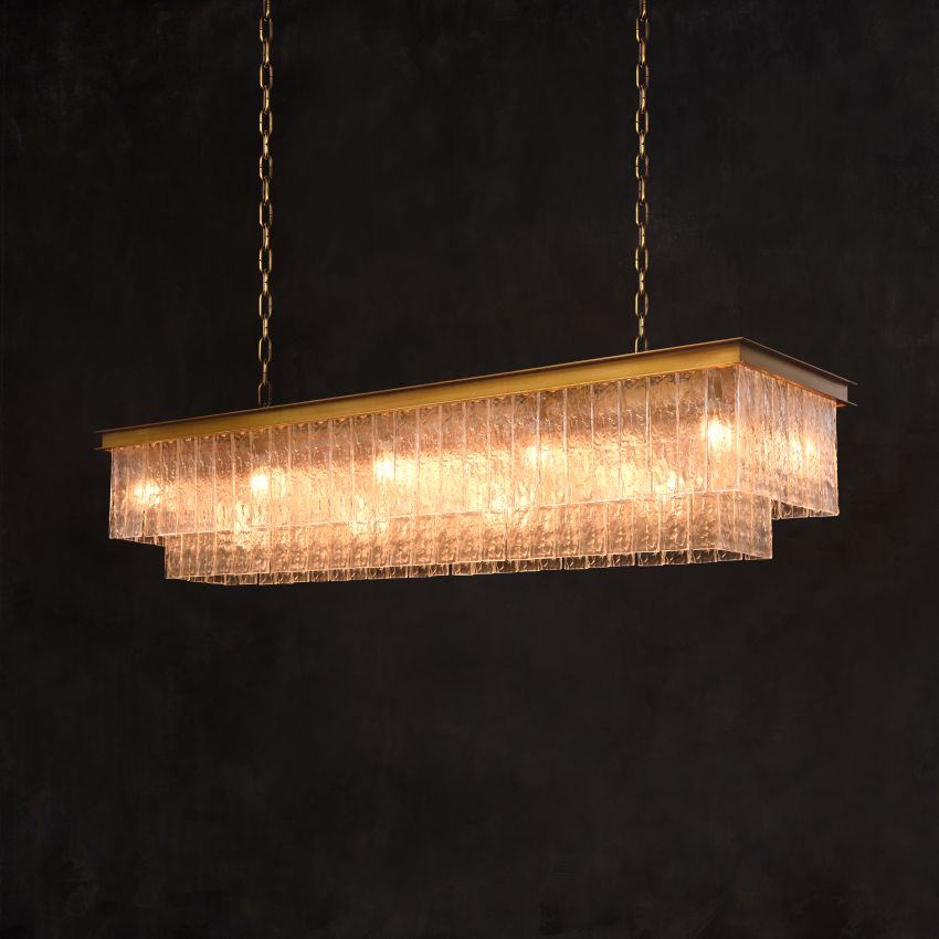Claire Crystal Rectangular Chandelier