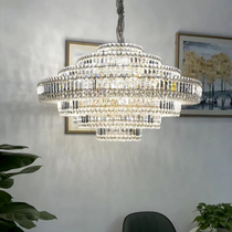 Cake Shape Luxury Crystal Chandelier
