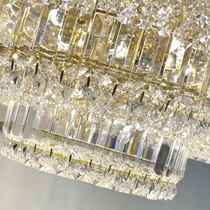 Cake Shape Luxury Crystal Chandelier