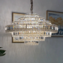 Cake Shape Luxury Crystal Chandelier