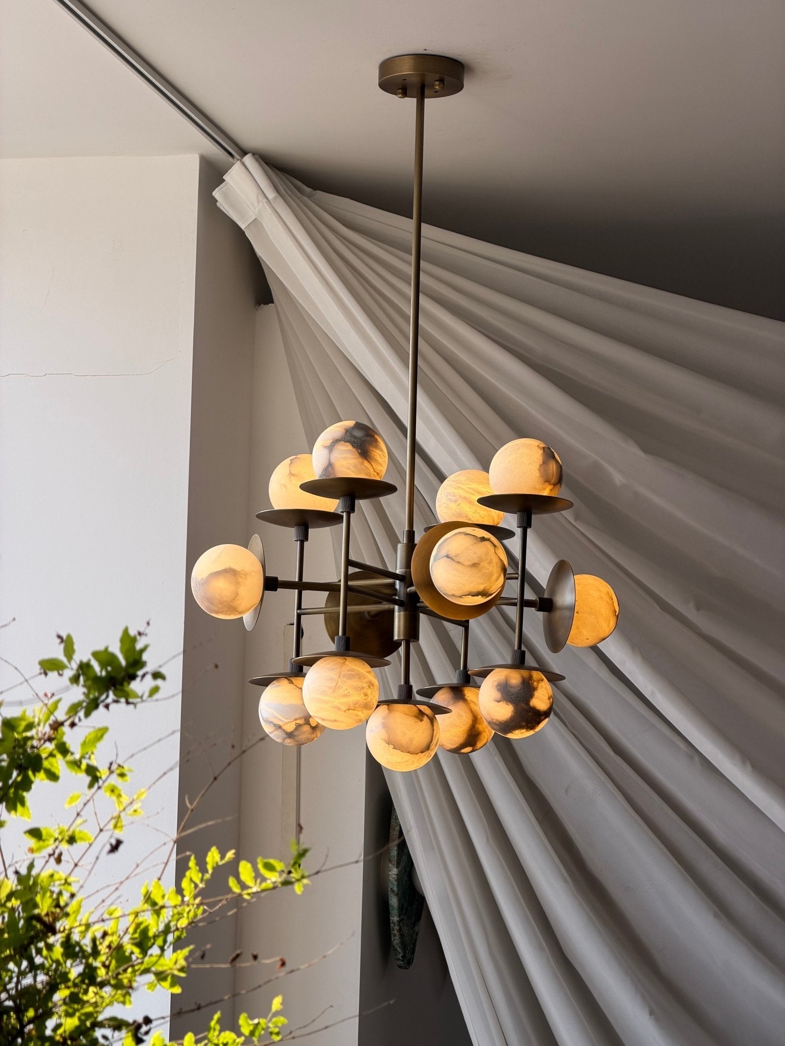 Elegant Cara Alabaster Chandelier - CasaraHouse