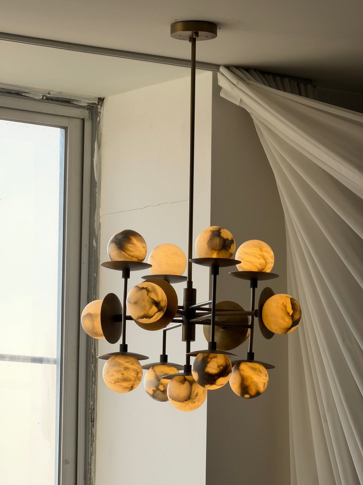 Elegant Cara Alabaster Chandelier - CasaraHouse