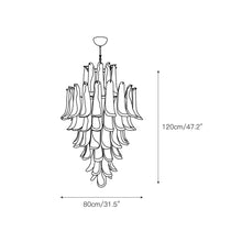 Caramello Murano Glass Petal Chandelier