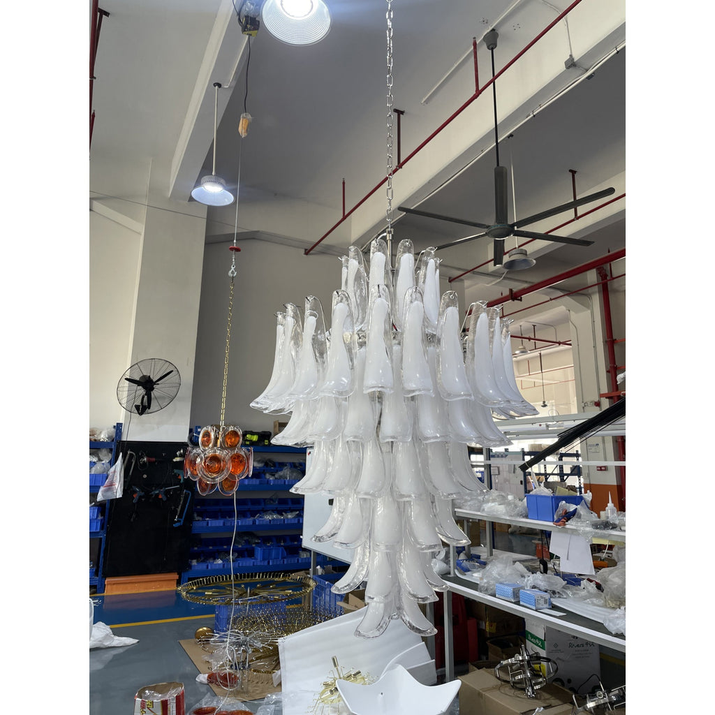 Caramello Murano Glass Petal Chandelier
