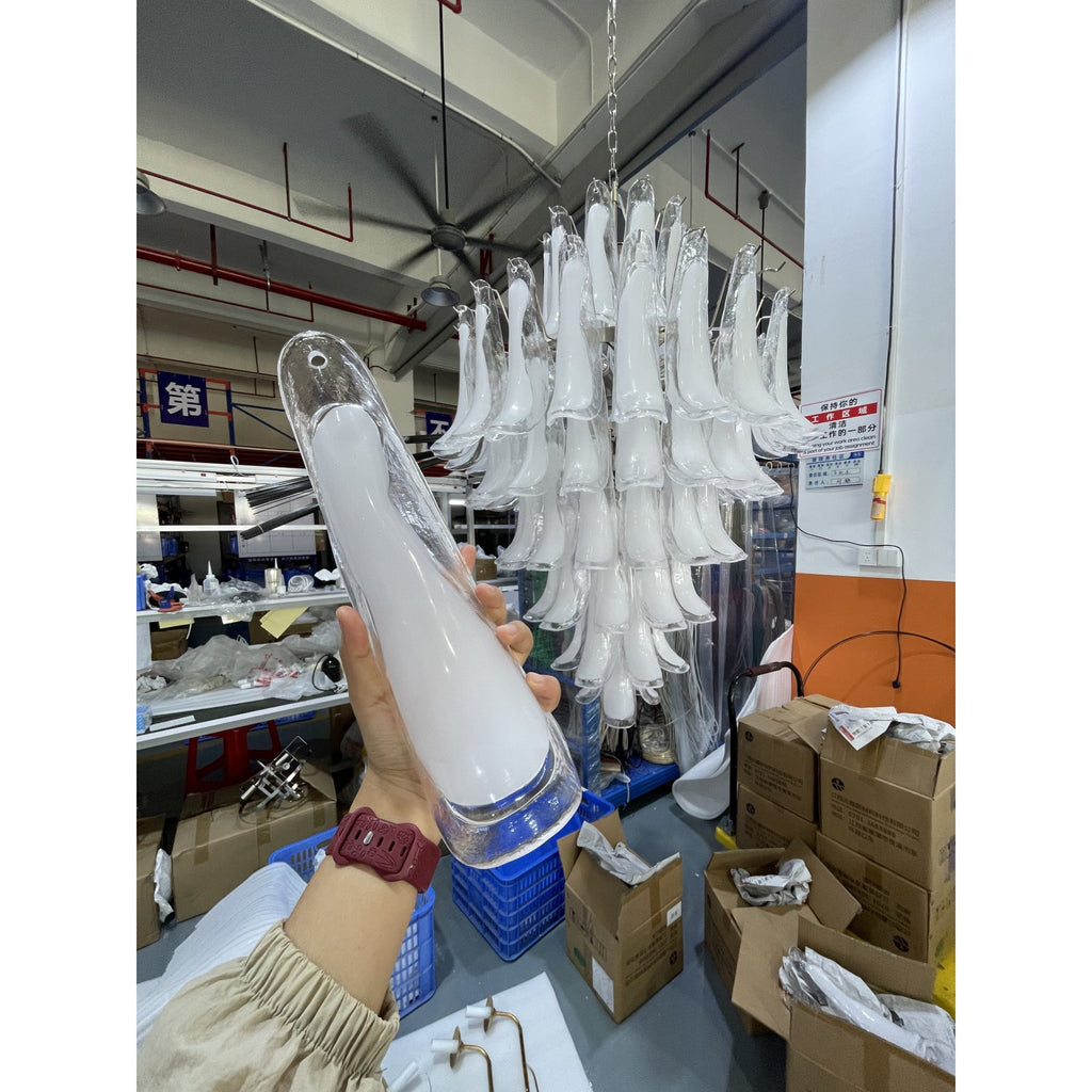 Caramello Murano Glass Petal Chandelier