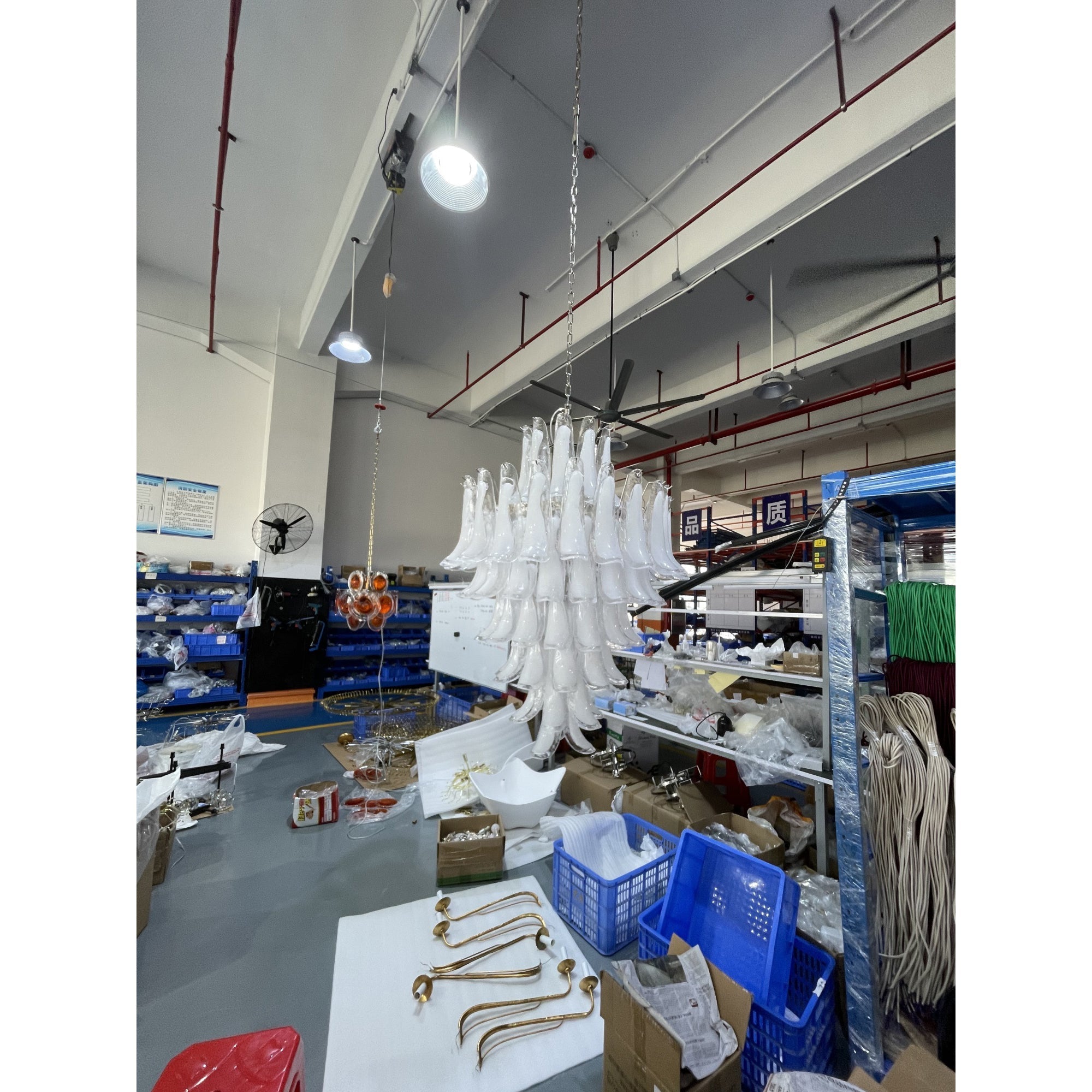 Caramello Murano Glass Petal Chandelier