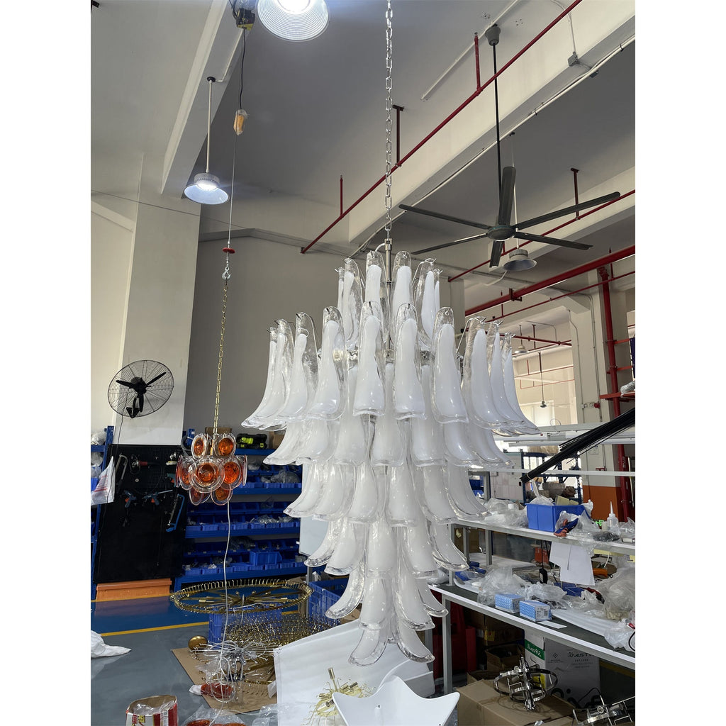 Caramello Murano Glass Petal Chandelier