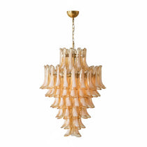 Caramello Murano Glass Petal Chandelier