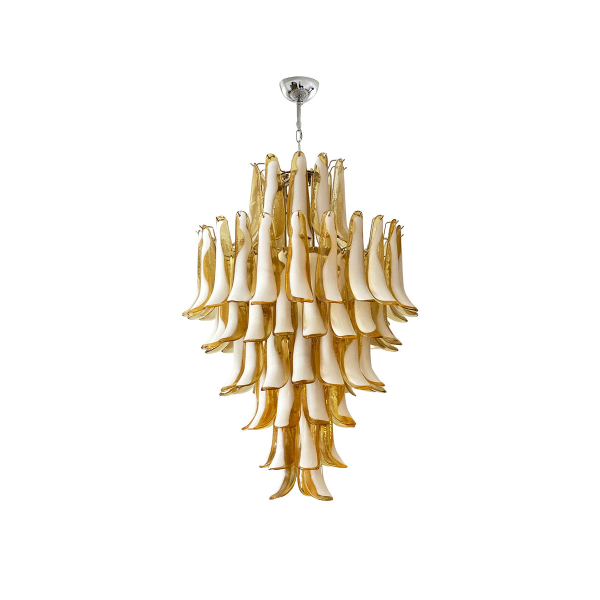 Caramello Murano Glass Petal Chandelier