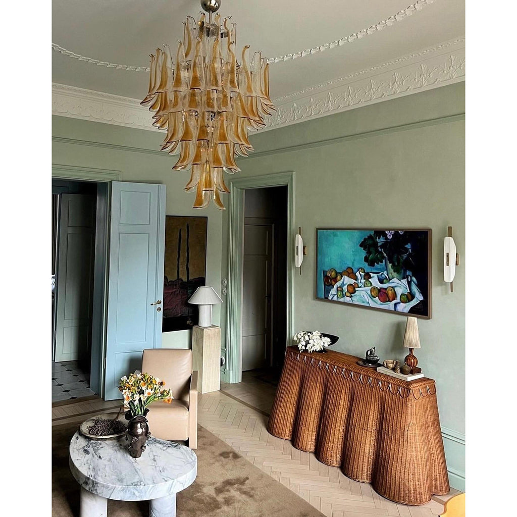 Caramello Murano Glass Petal Chandelier