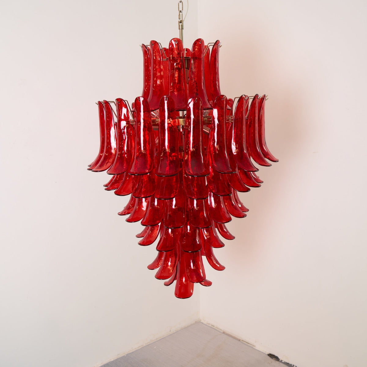 Caramello Murano Glass Petal Chandelier