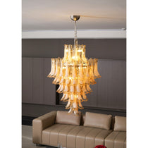 Caramello Murano Glass Petal Chandelier