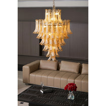 Caramello Murano Glass Petal Chandelier