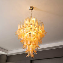 Caramello Murano Glass Petal Chandelier