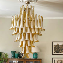 Caramello Murano Glass Petal Chandelier
