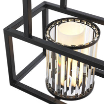 Carducci Modern Alabaster Chandelier - [Black]