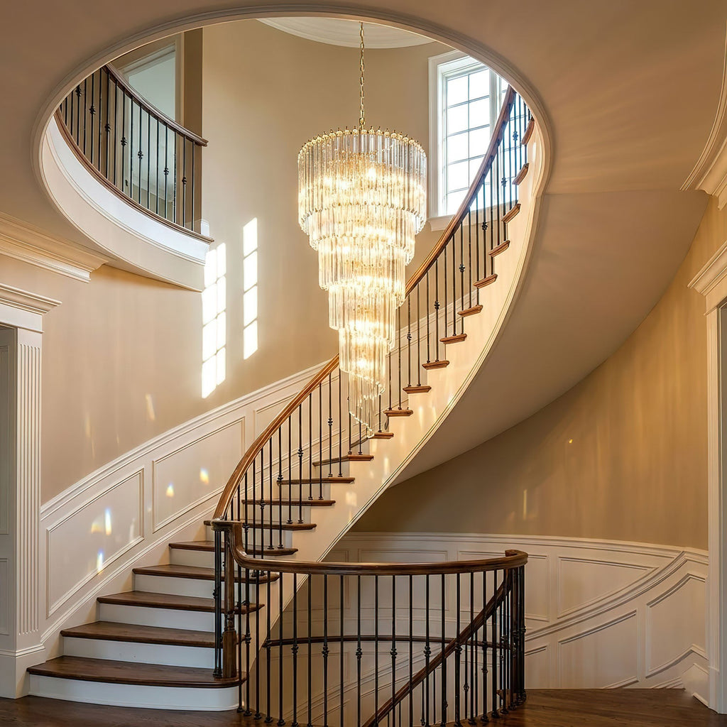 Crystal Spiral Wave Chandelier - CasaraHouse